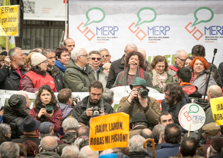 Concentraciu{00f3}n de la MERP por el blindaje de las pensiones