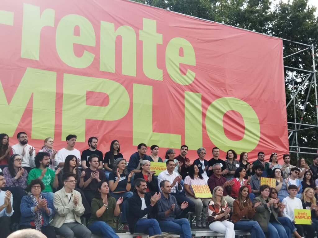 Acto de la campaña por candidaturas unitarias