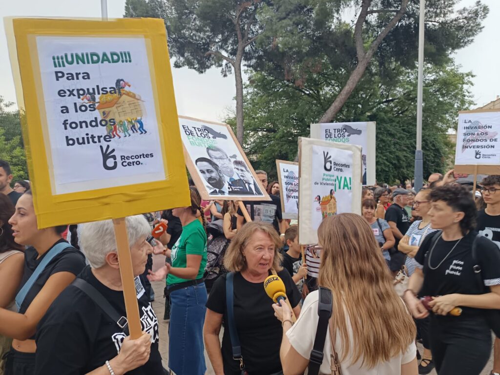 Manifestación por el derecho a la vivienda