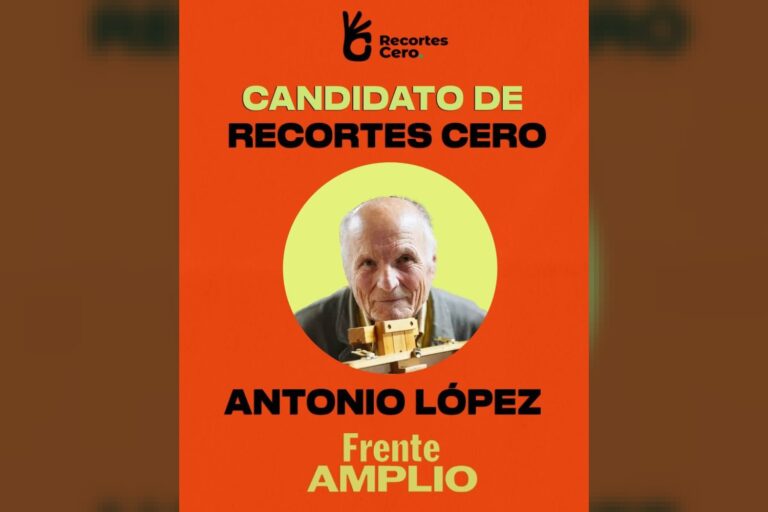 Antonio López, candidato de Recortes Cero en el Frente Amplio